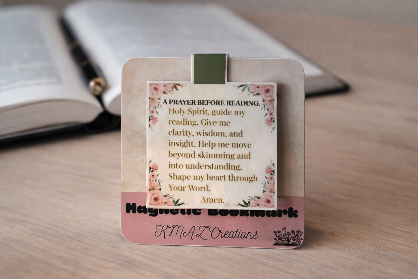 Petals & Prayer Magnetic Bookmark