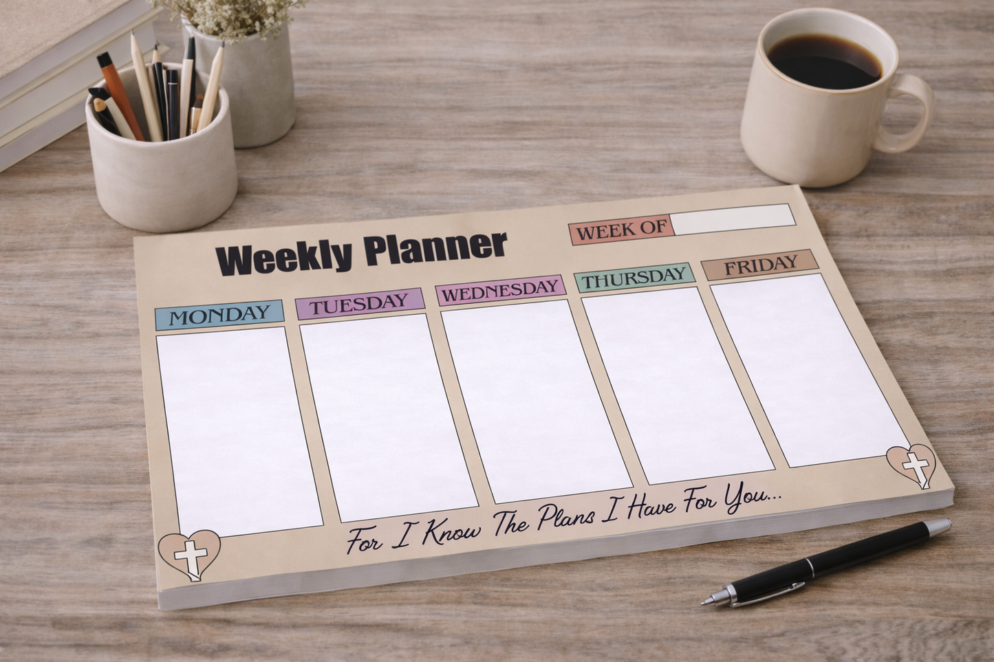 Weekly Planner ~For I Know the Plans I Have for You