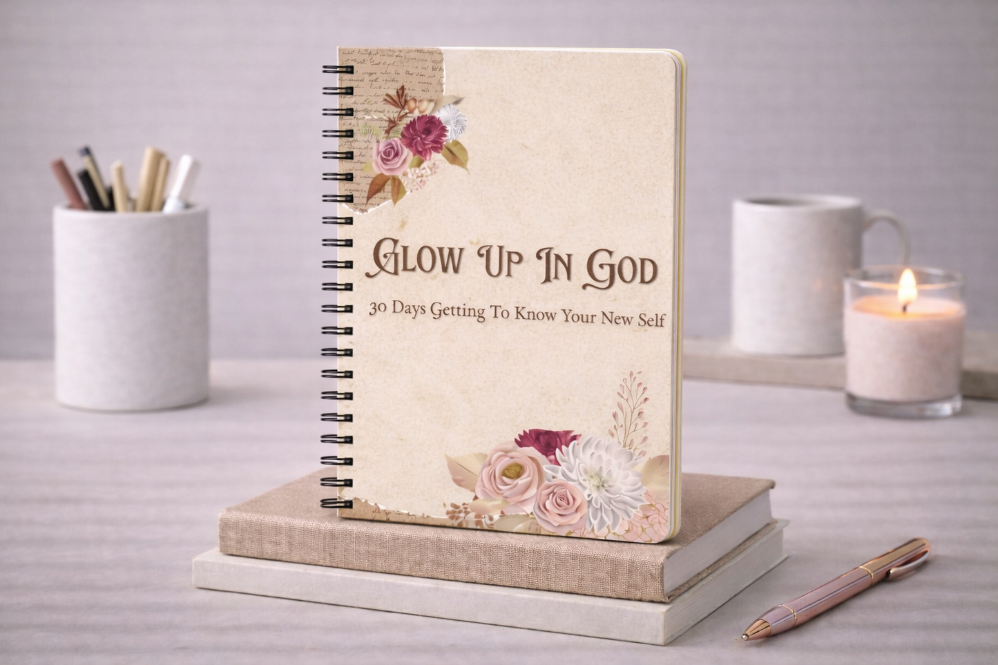 Glow Up in God: A 30-Day Journal to Discover Your New Self