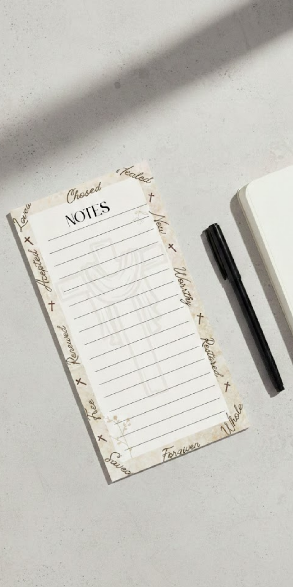 Chosen ~ Redeemed Faith Notes Notepad