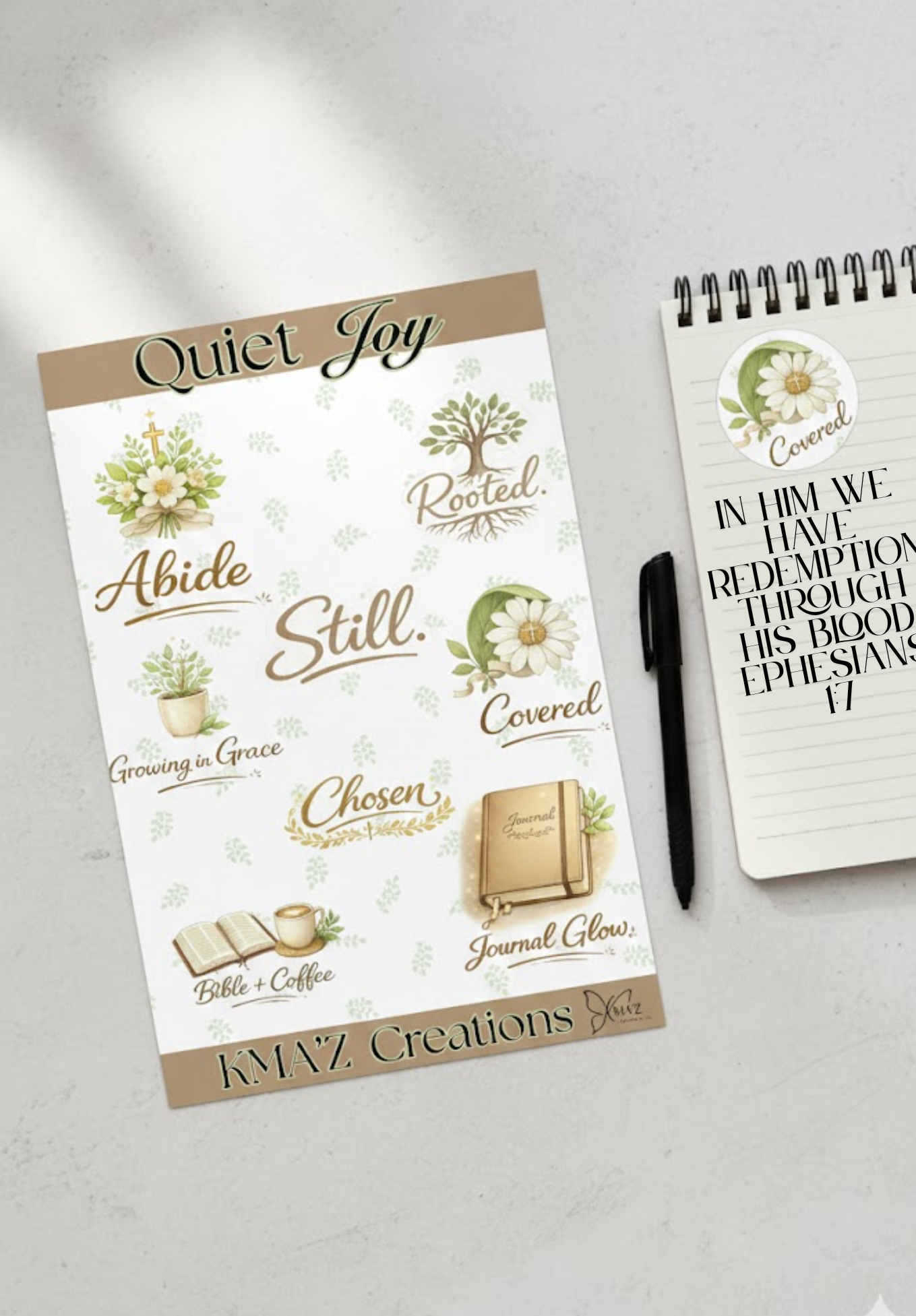 Quiet Joy Sticker sheet