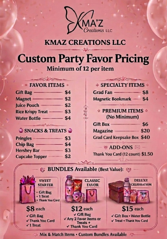 Custom Party Favors (Build Your Order)